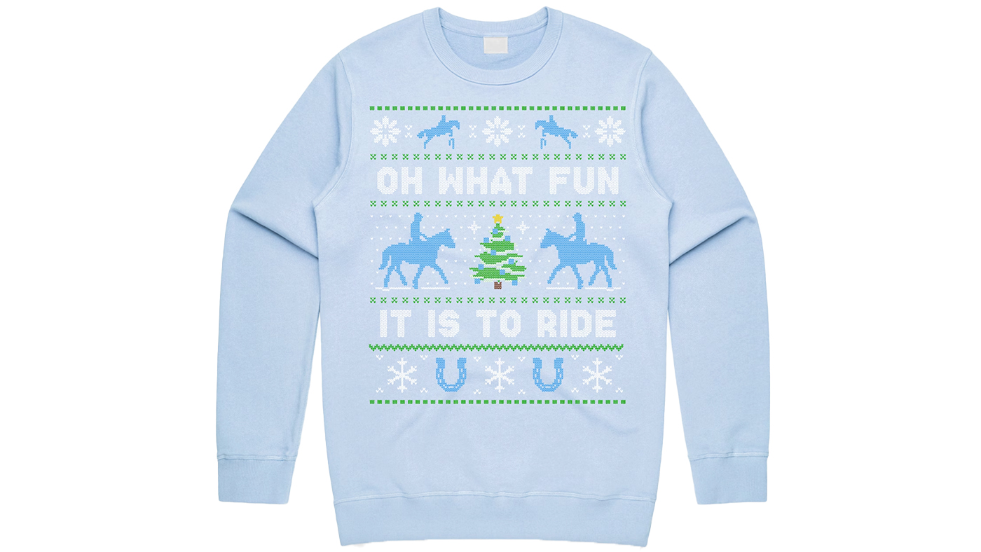 &amp;lsquo;Oh What Fun It Is To Ride&amp;rsquo; Horse Christmas jumper