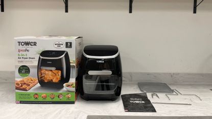 Tower Air Fryer Oven unboxed on the counter