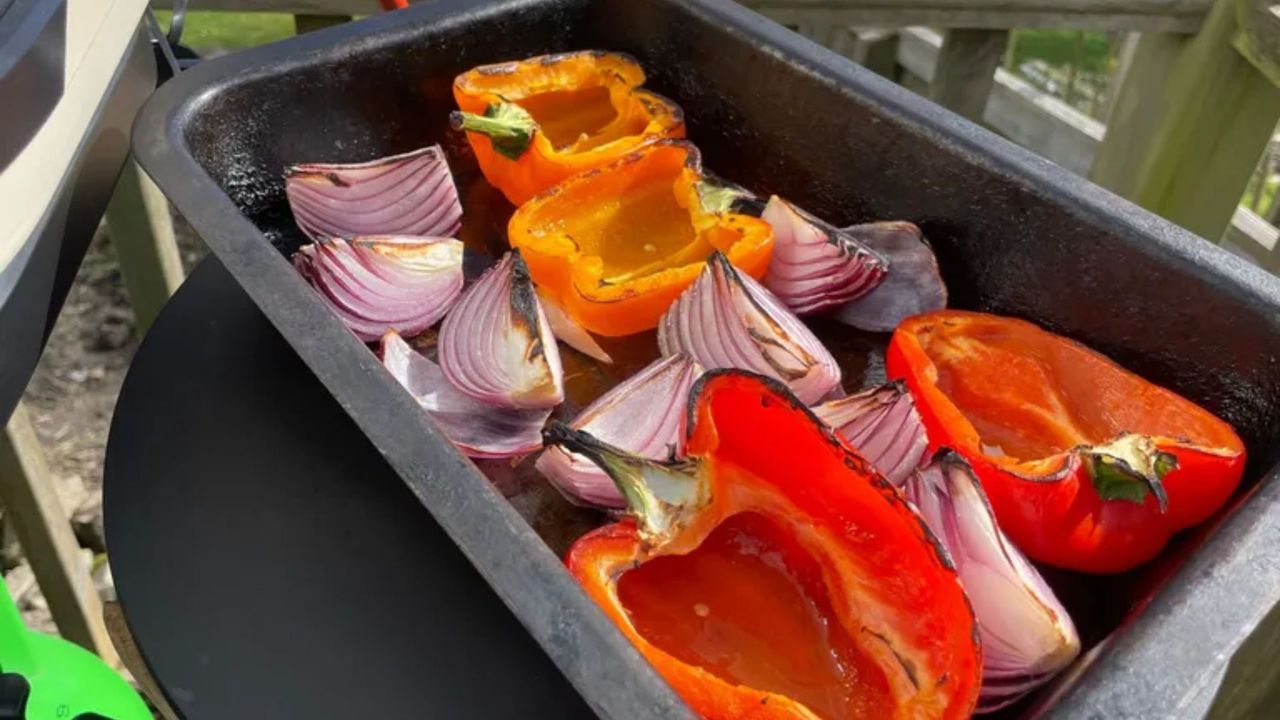 Roasted vegetables made in the Gozney Dome S1