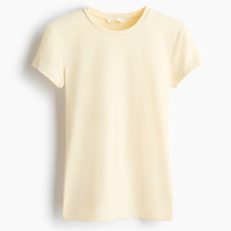H&amp;amp;M, pale yellow t-shirt