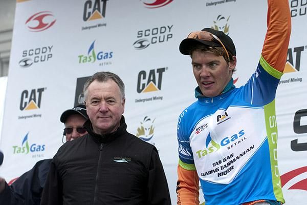 Ben Grenda (Genesys Wealth Advisers) is the Tas Gas leading Tasmanian rider on the tour after the first stage.