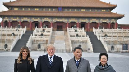 The Trumps meet the Xis in China.