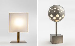 ’Boyer Lighting Screen’ and ’Charoy’ table lamp