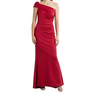 Eliza J Red Off-Shoulder Dress