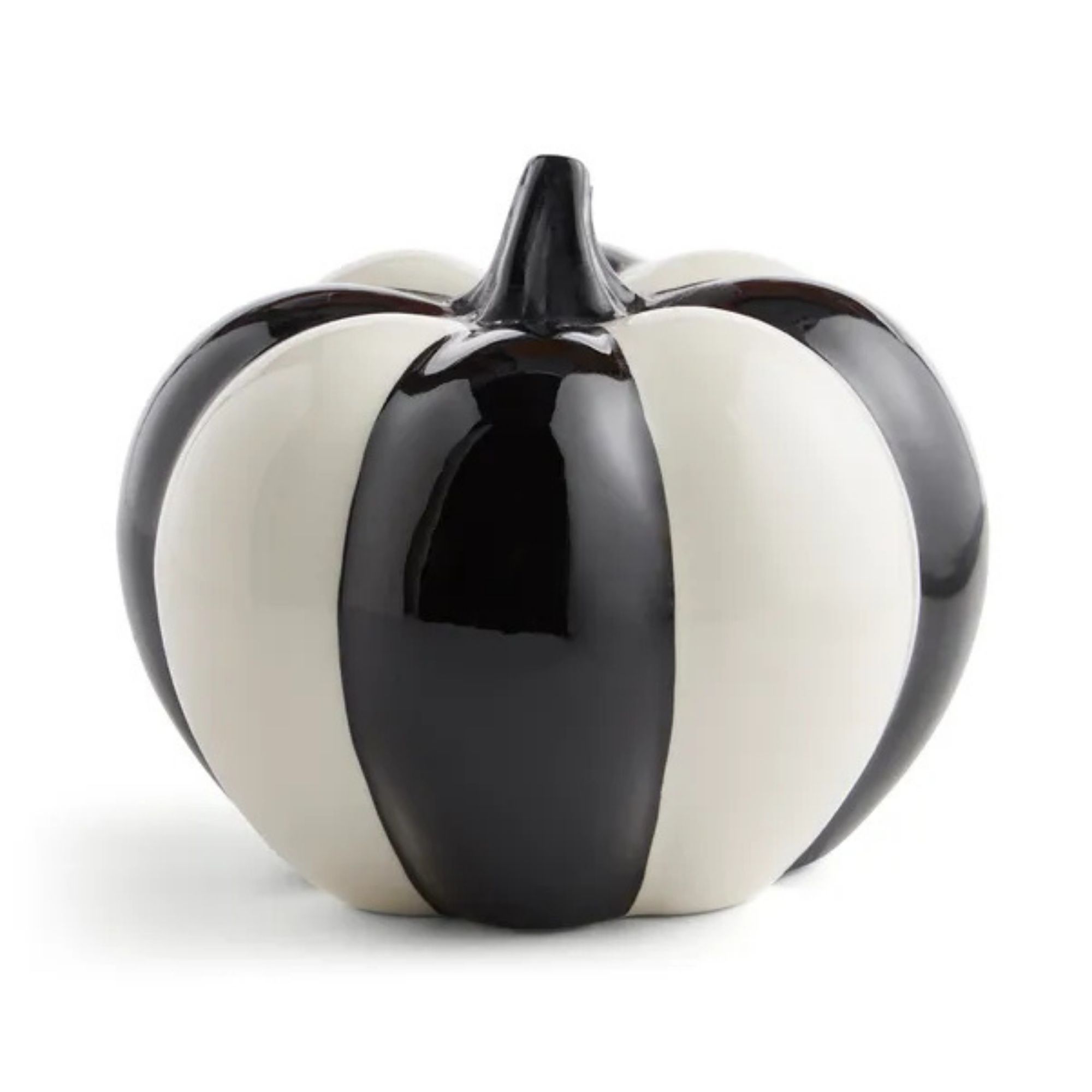 Dunelm striped pumpkin decoration