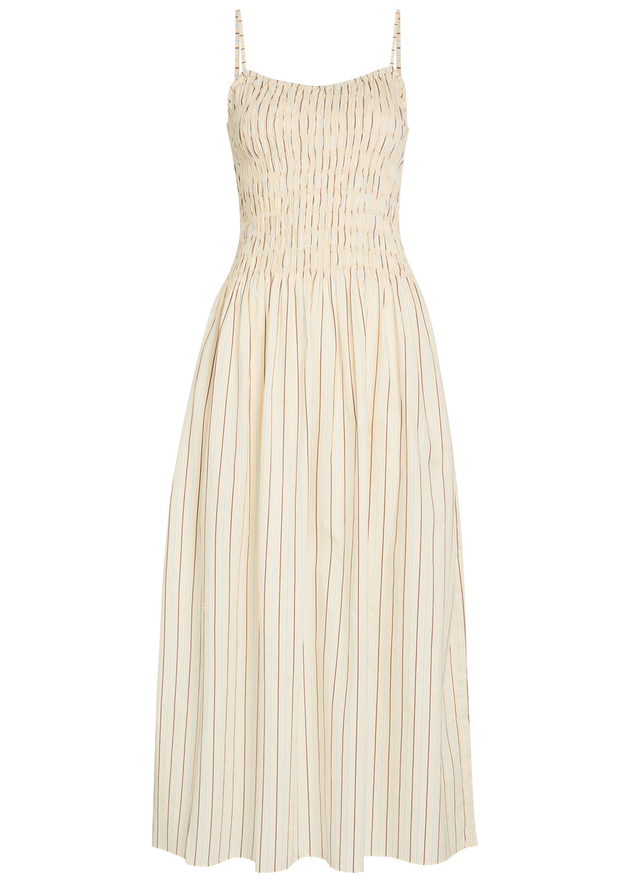Araceli Striped Cotton Maxi Dress