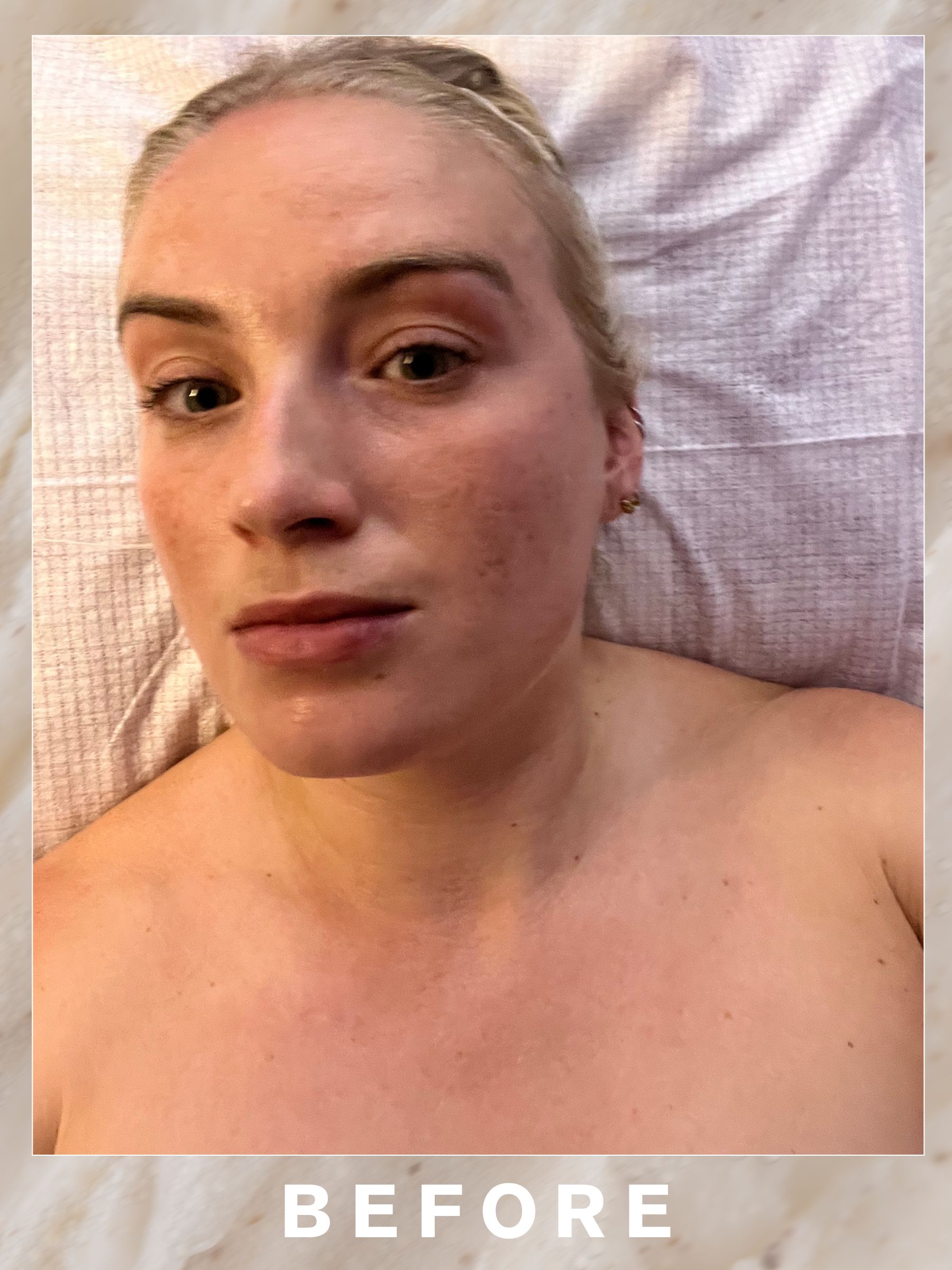 Sophie before her Salon. C Stellar Astro Facial