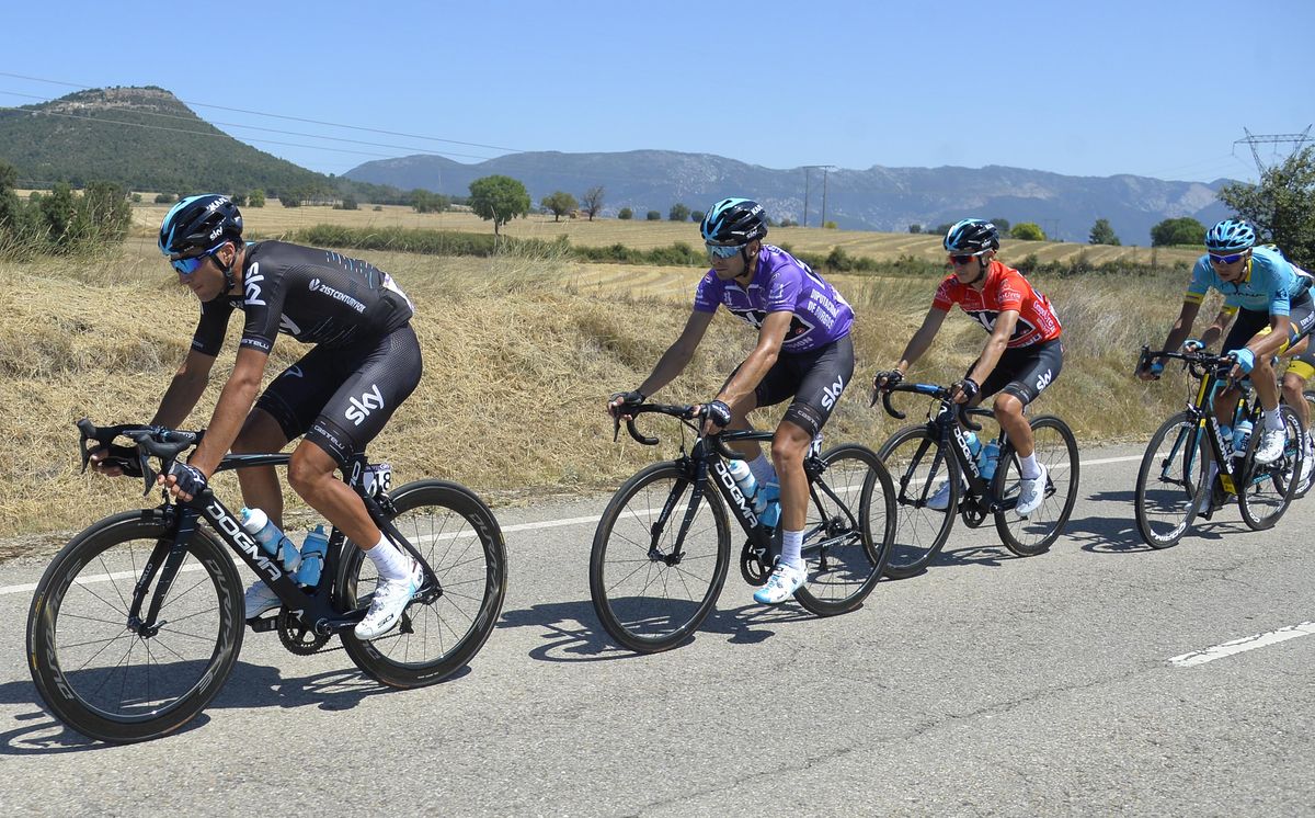 A relaxed Mikel Landa (Team Sky)