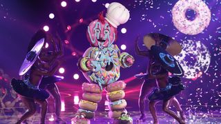 Donut performs on One-Hit Wonders Night on The Masked Singer season 10