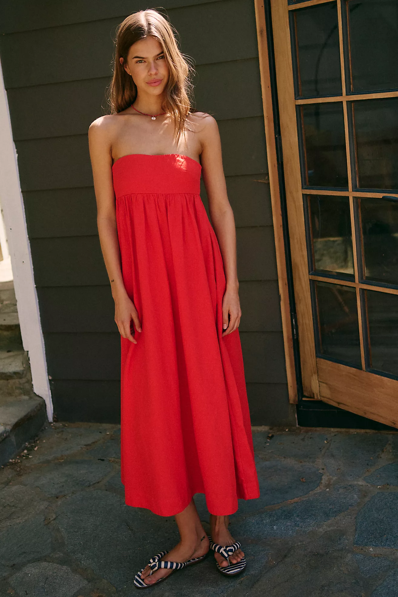 Halo Babydoll Midi Dress