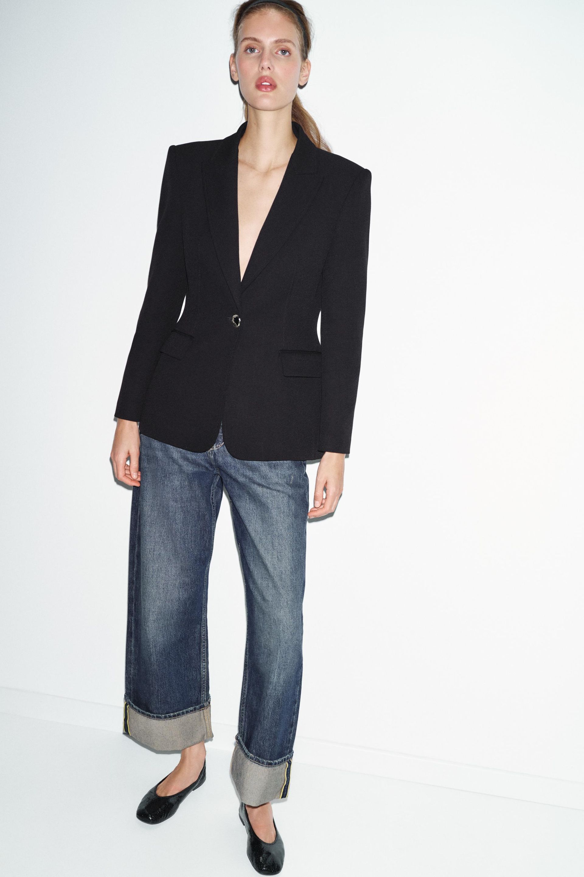 Tailored Shoulder Pad Blazer