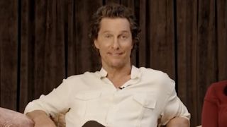 Matthew McConaughey smiling during interview