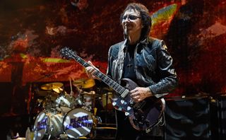 Tony Iommi performs with Black Sabbath at the Nikon at Jones Beach Theater in Wantagh, New York on August 17, 2016