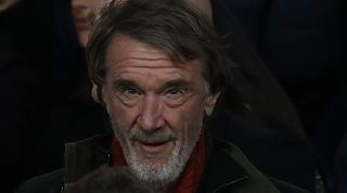 Manchester United owner Sir Jim Ratcliffe of INEOS watches from the directors box ahead of the Premier League match between Manchester United and Tottenham Hotspur at Old Trafford on January 14, 2024 in Manchester, England. (Photo by Matthew Peters/Manchester United via Getty Images)