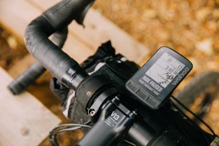 Using a GPS device to help navigate the North Downs Way on a gravel bike