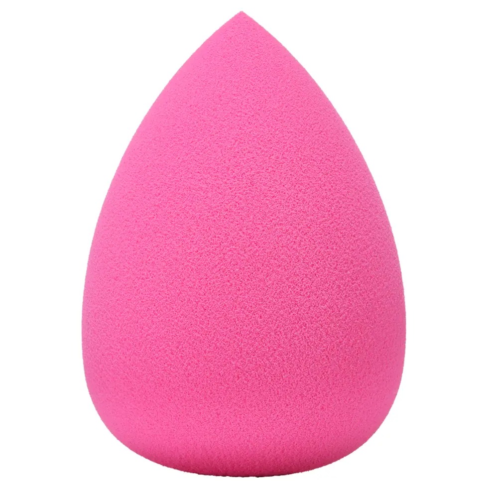 Small pink tear drop shaped sponge