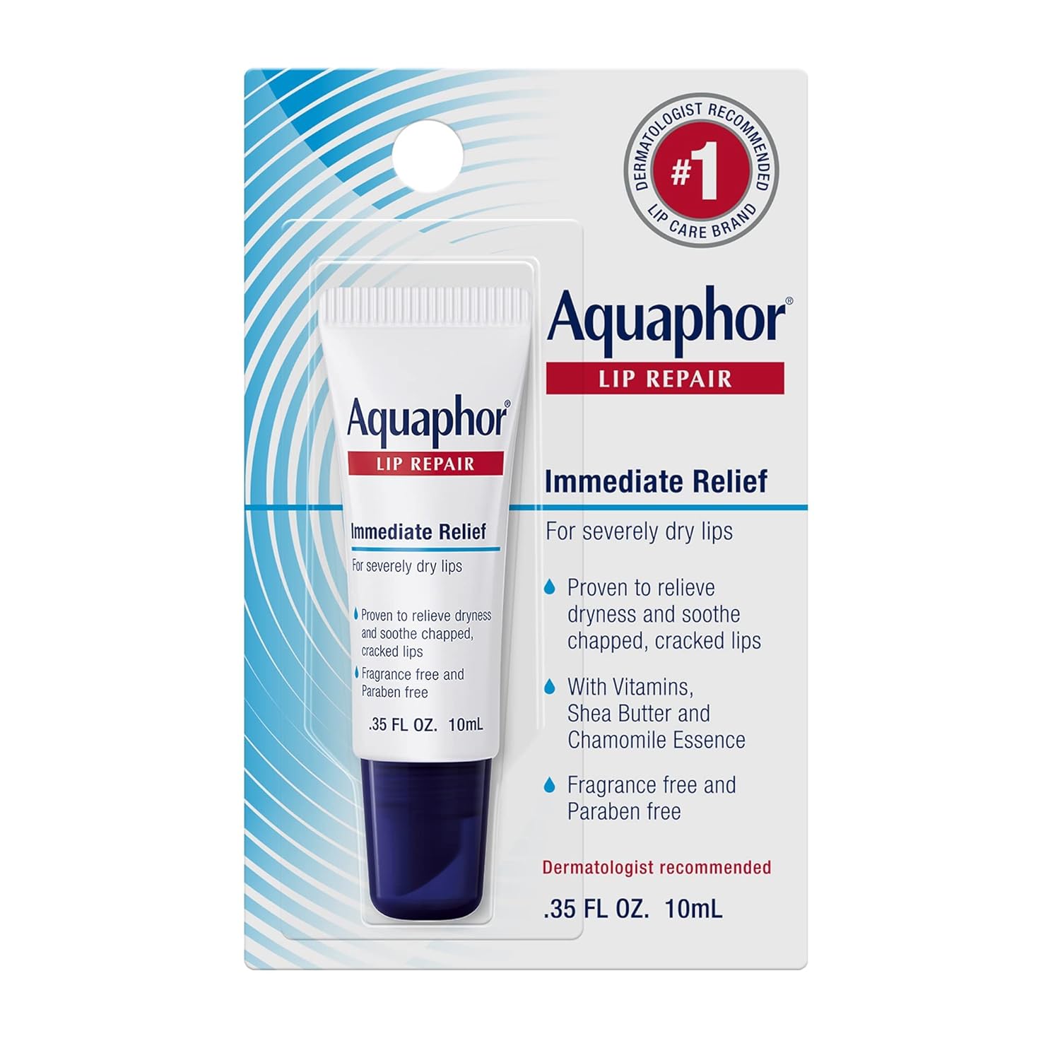 A tube of Aquaphor lip repair