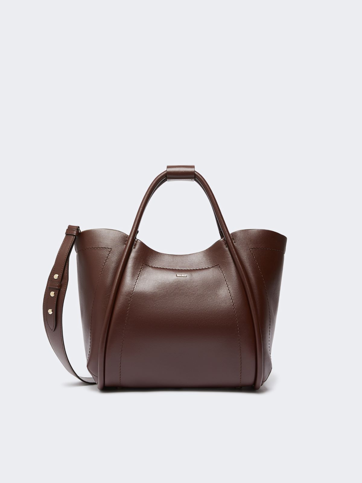 Small Leather Marine Bag - Brown