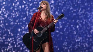 Taylor Swift performs onstage during "Taylor Swift | The Eras Tour" at Johan Cruijff Arena on July 05, 2024 in Amsterdam, Netherlands. (Photo by Aldara Zarraoa/Getty Images for TAS Rights Management)