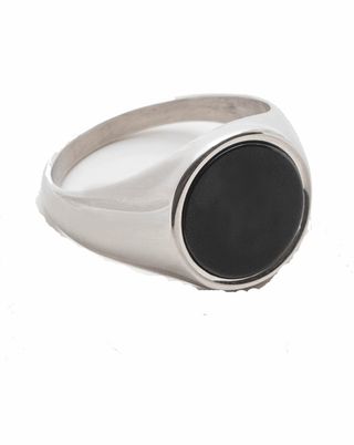 silver onyx ring