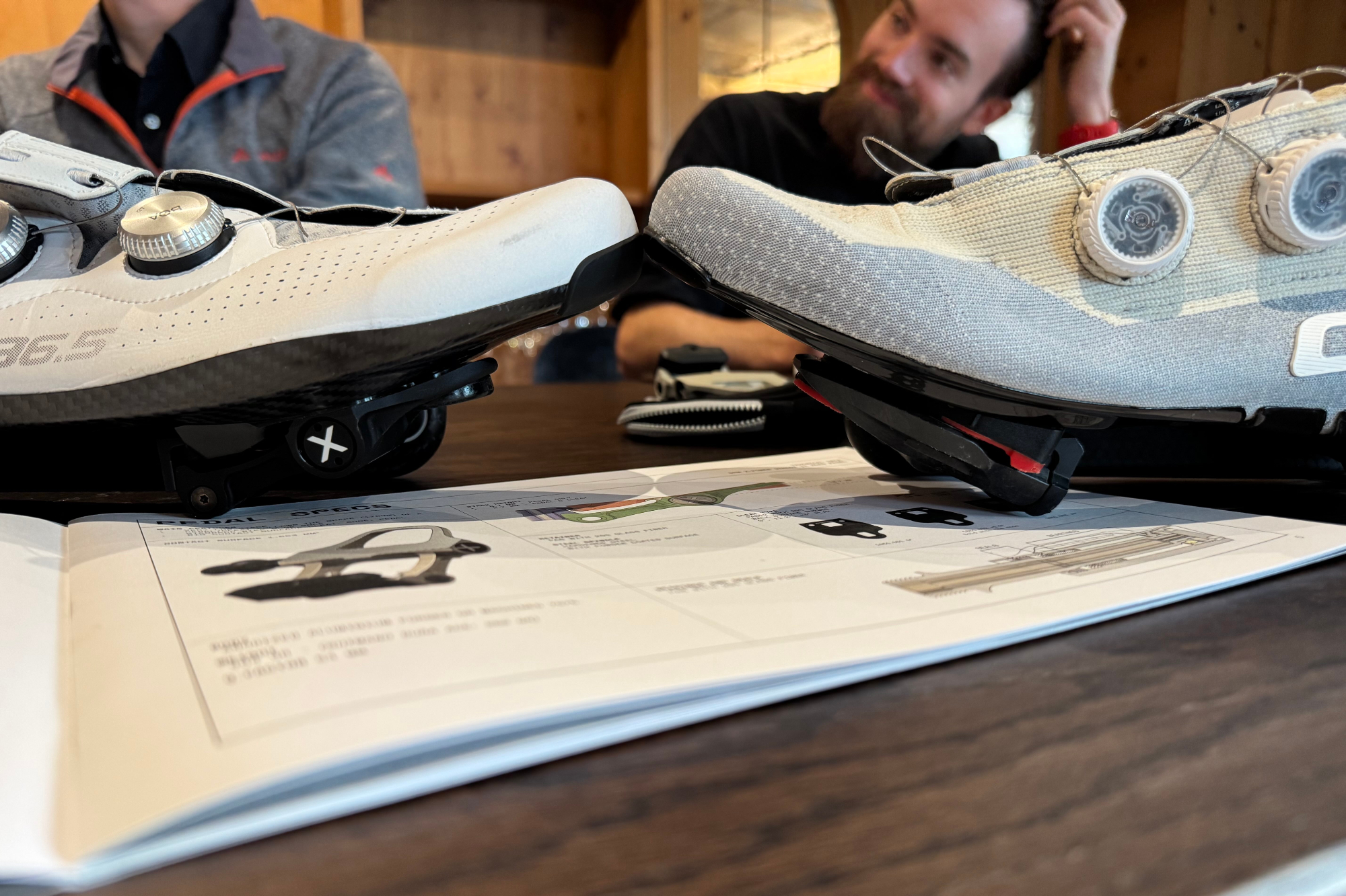 Detail of the SRM / Q36.5 low stack pedal system