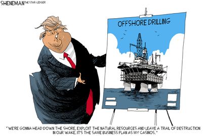 U.S. Offshore drilling Trump exploit natural resources business plan casinos