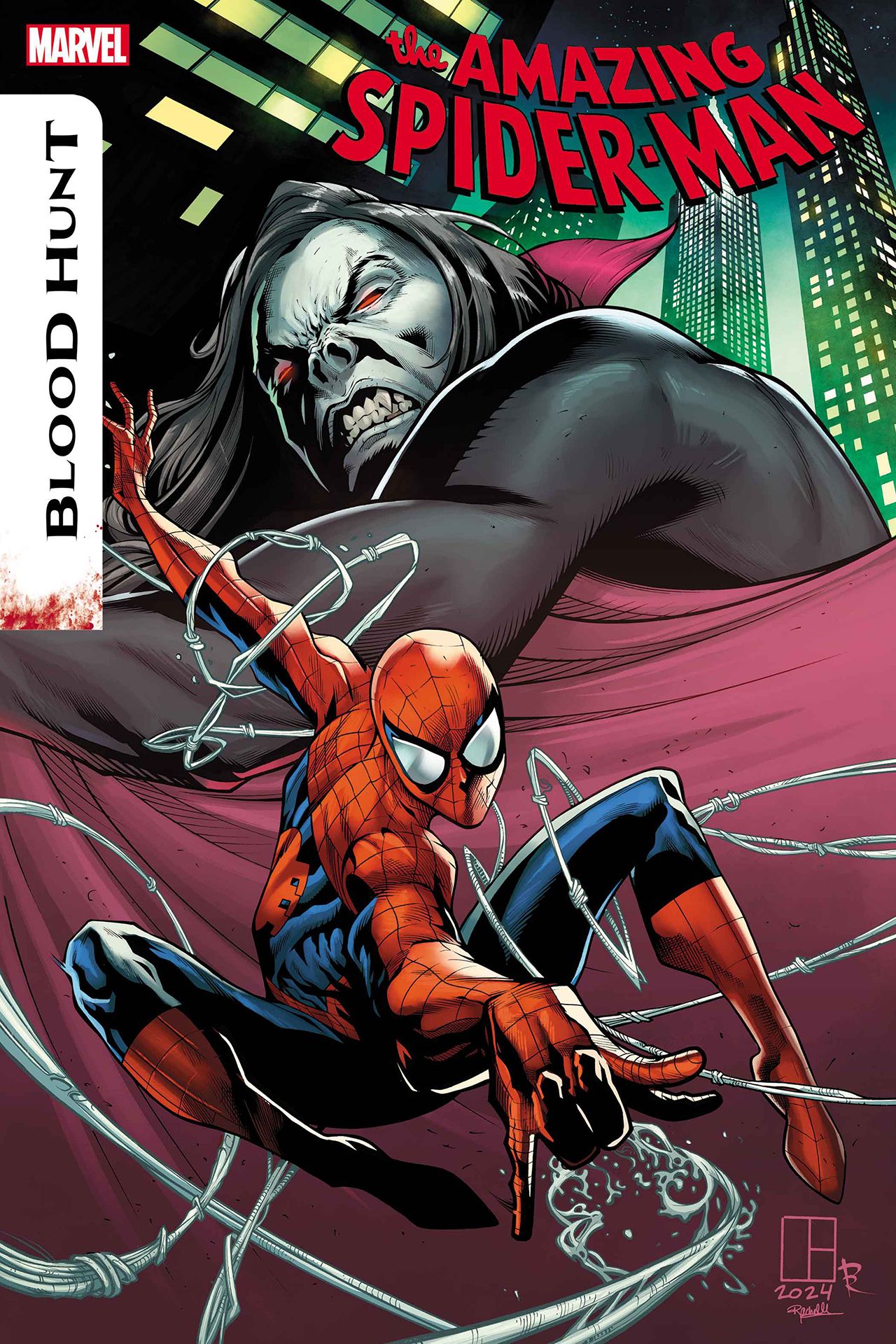 Amazing Spider-Man: Blood Hunt #1 cover by Marcelo Ferreira