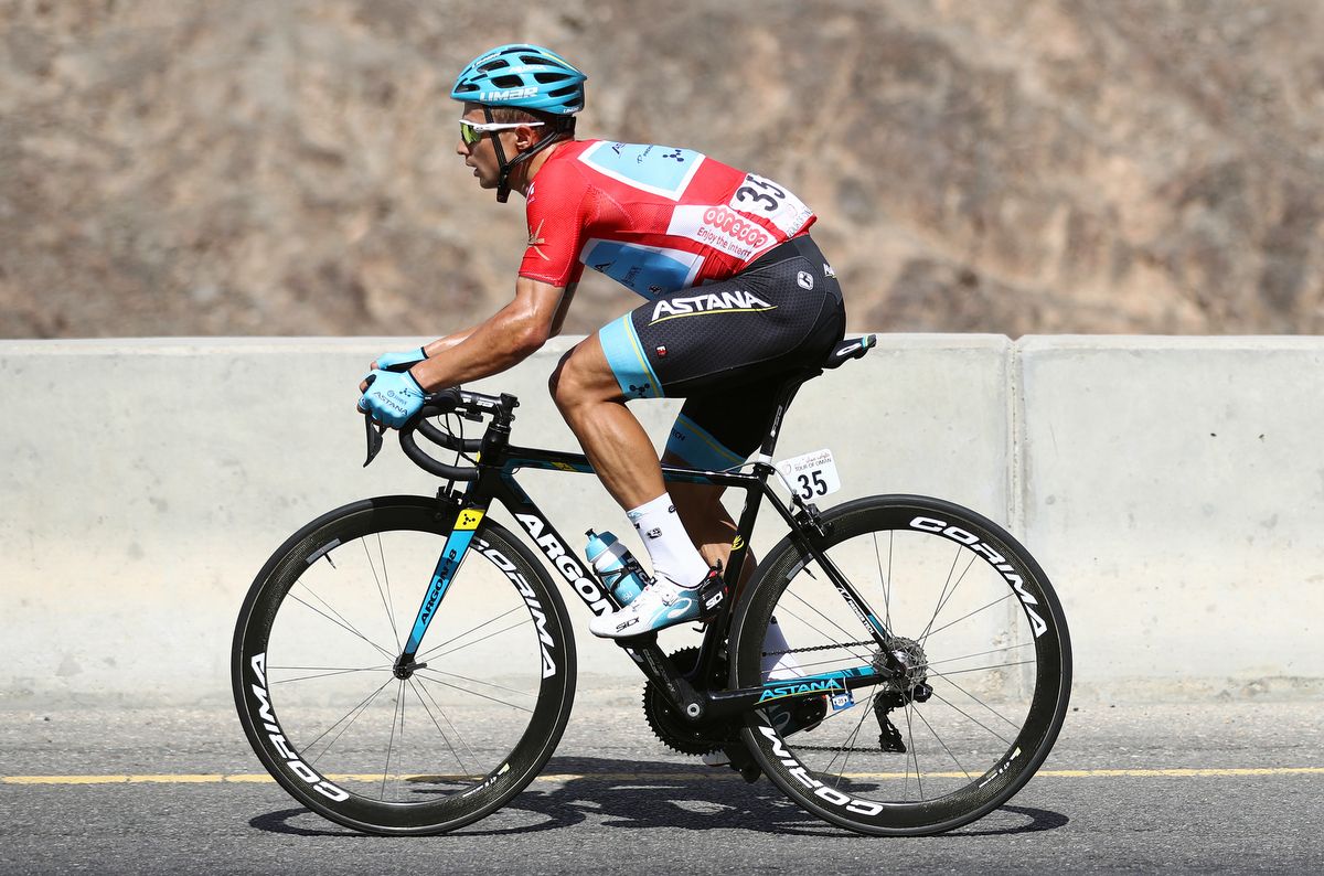 Race leader Alexey Lutsenko (Astana)