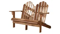 A wooden Adirondack bench - Selkirk Wooden Garden Bench Beachcrest Home Wayfair