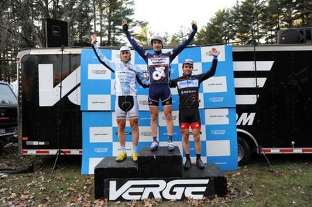 The Men&rsquo;s Podium (L to R) &ndash; Myerson, Keough, Lindine.