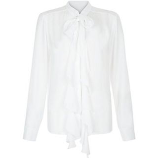 New Look white Pussy Bow Blouse