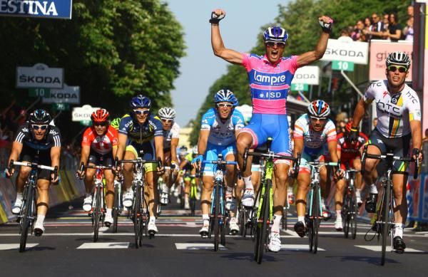 Petacchi was happy but Mark Cavendish was left somewhat frustraed by the finish
