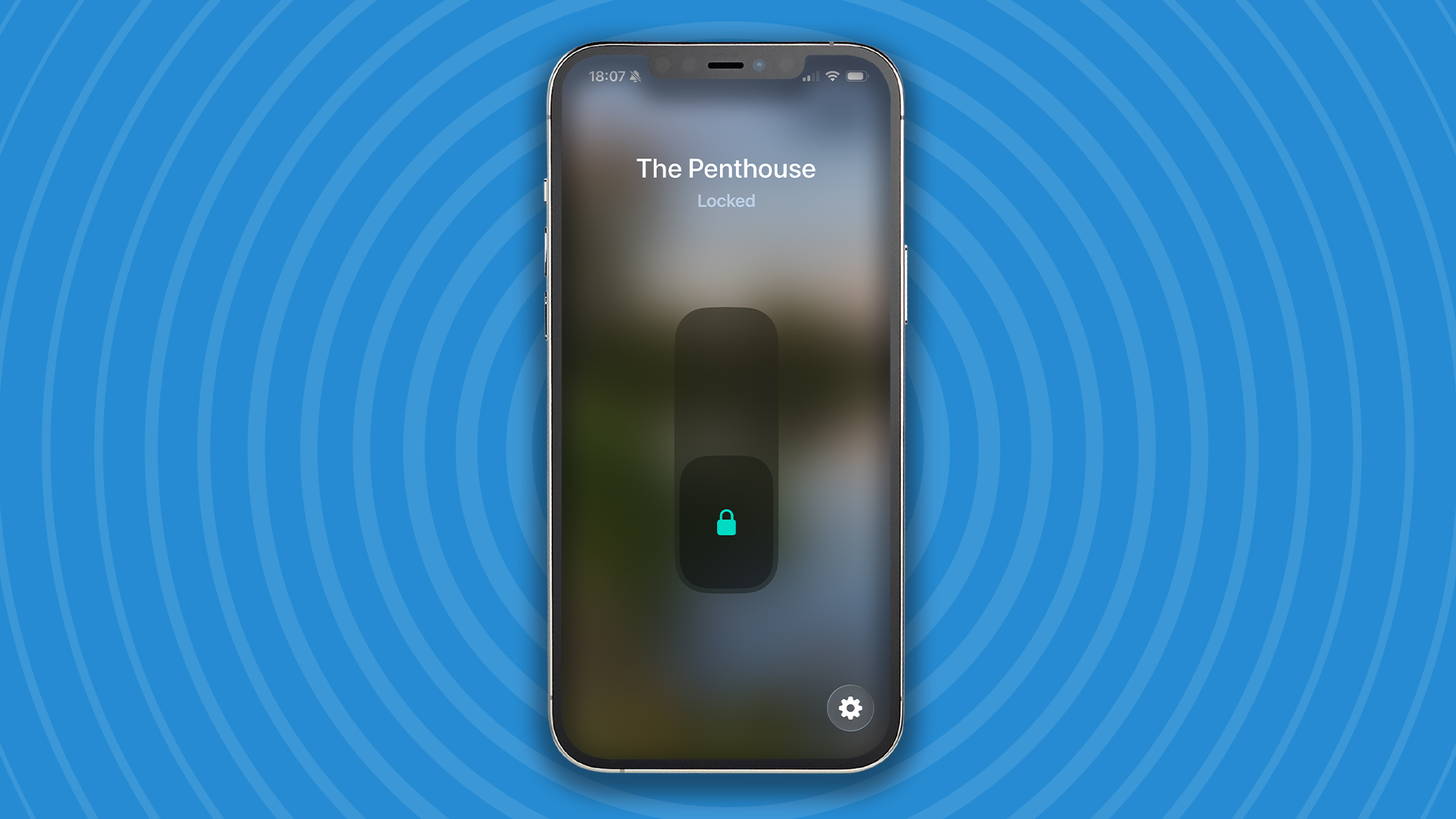 Screengrab from the Yale Linus Smart Lock L2 Lite app, showing that the lock is secured