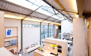 Interior of The Workshop - a large open plan double height space