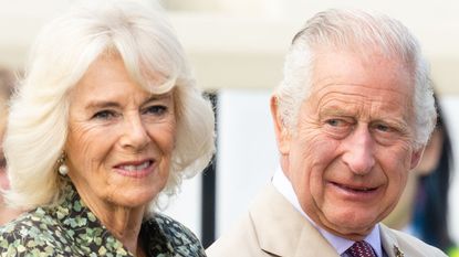 Queen Camilla's go-to green floral shirt dress was the perfect summer look as Her Majesty teamed up with the King for a joint engagement