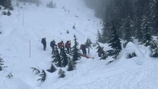 North Shore Mountain Rescue attend to a callout after a hiker breaks their ankle "bum sliding" downhill