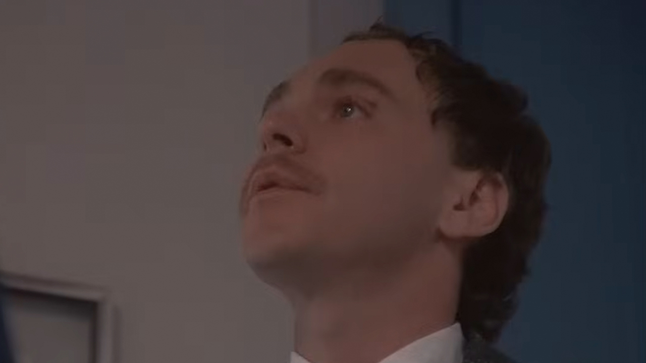 Teller with a mustache on Miami Vice
