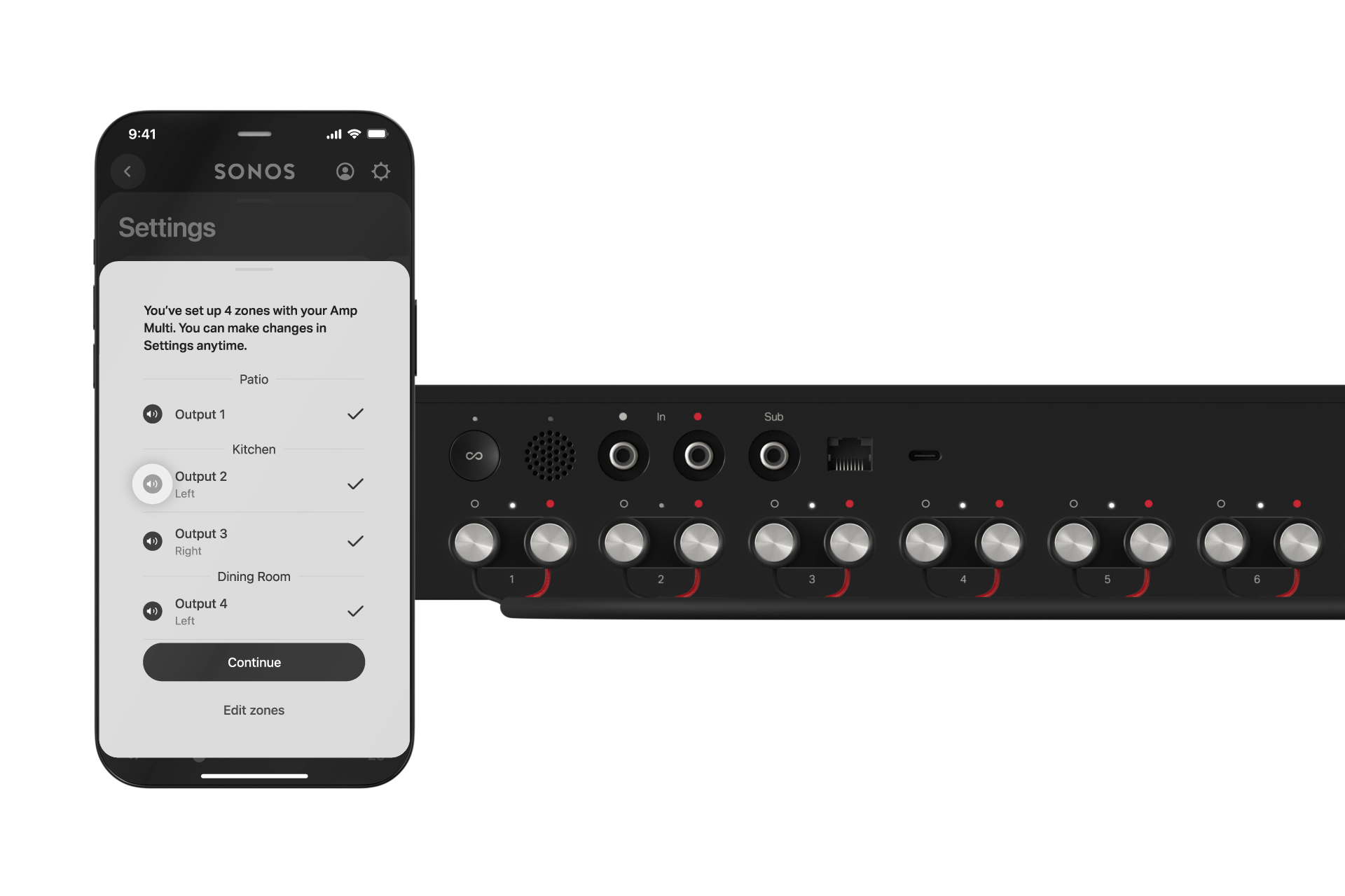 The new Sonos Amp Multi system.
