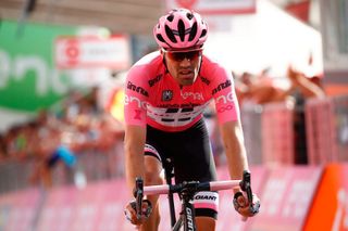 Tom Dumoulin at the Giro d'Italia's stage 16 finish line