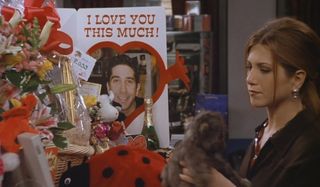 Jennifer Aniston as Rachel in Friends, gifts from Ross