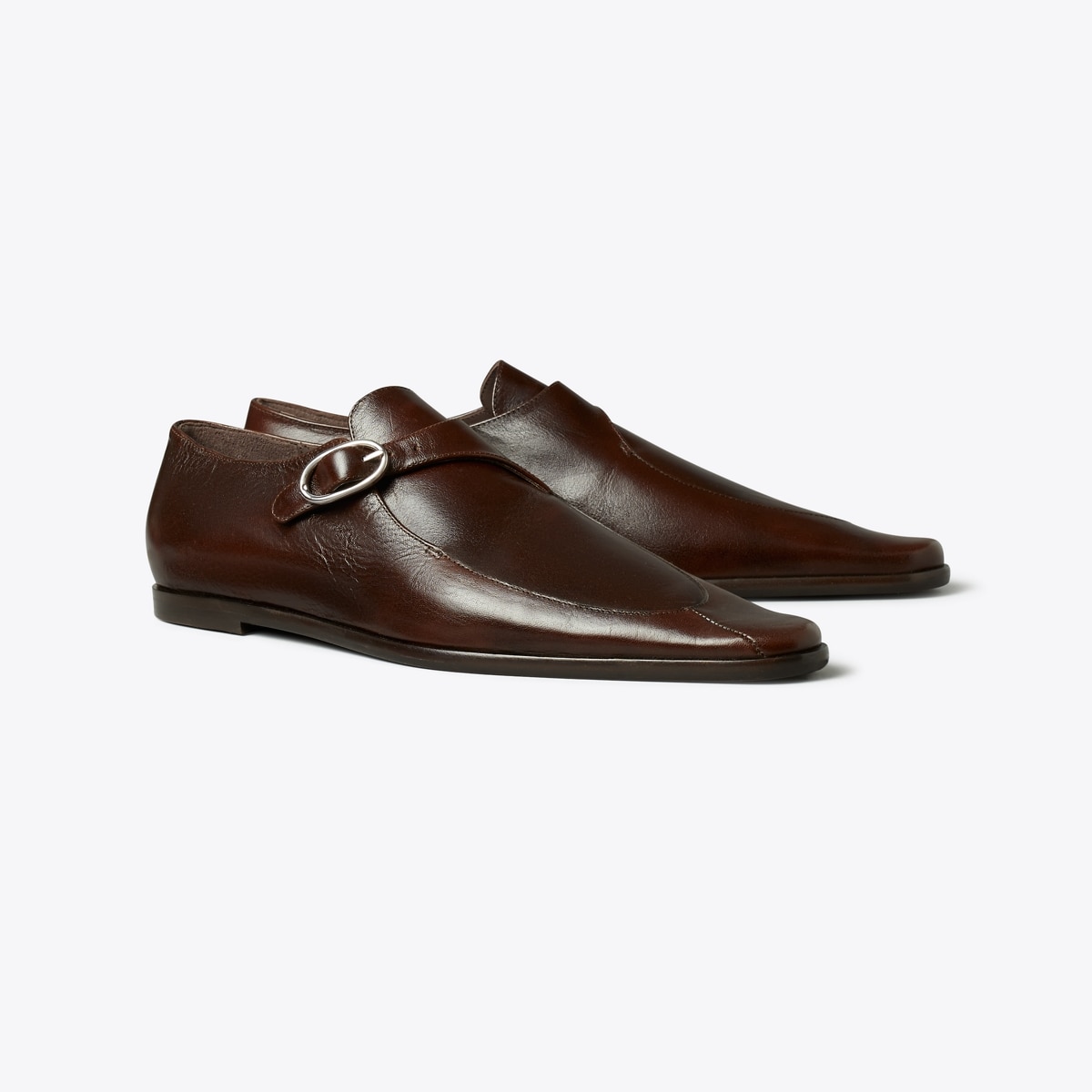 Twisted Monk Strap in Brown, Size 11.5