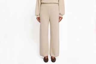 Barra Knitted Cashmere Trousers - Wheat