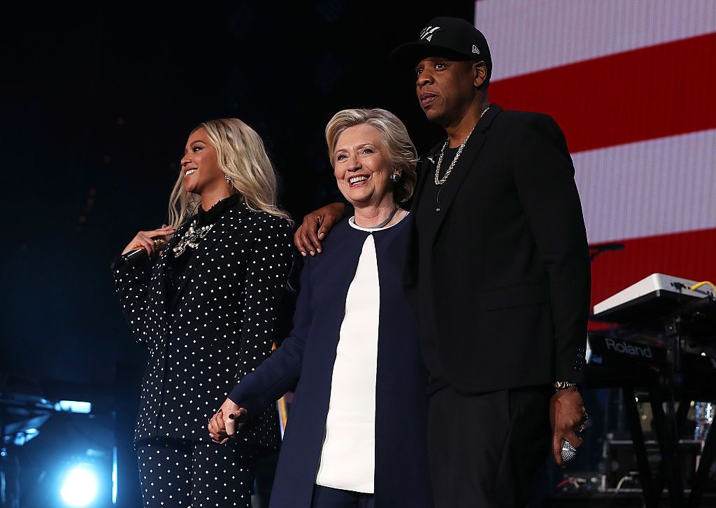 Beyoncé, Hillary Clinton, and Jay-Z