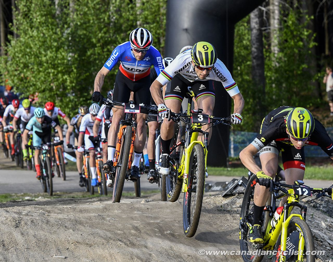 Titouan Carod (BMC Mountainbike Racing Team), Nino Schurter (Scott-SRAM MTB Racing)