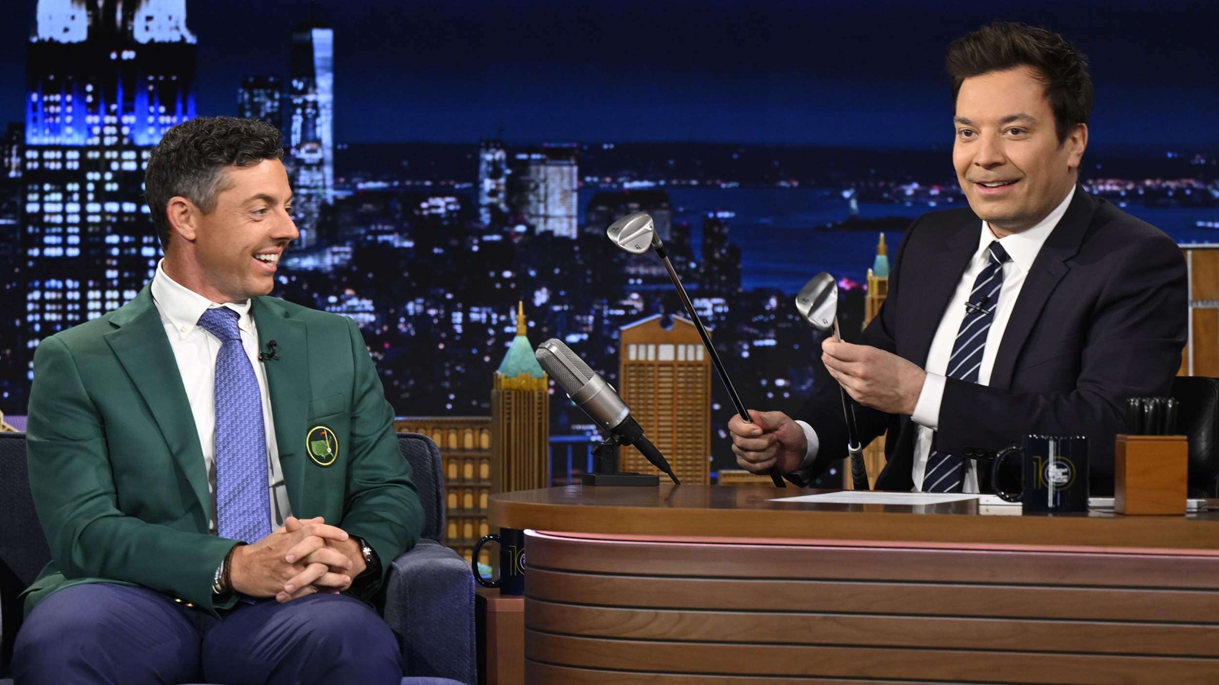 Rory McIlroy appears on TV with Jimmy Fallon