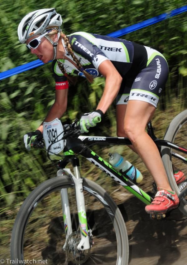Heather Irmiger (Subaru Trek) was glued to Gould