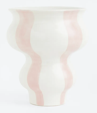 striped vase