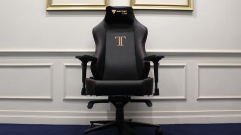 Secretlab Titan Gaming Chair against a wall
