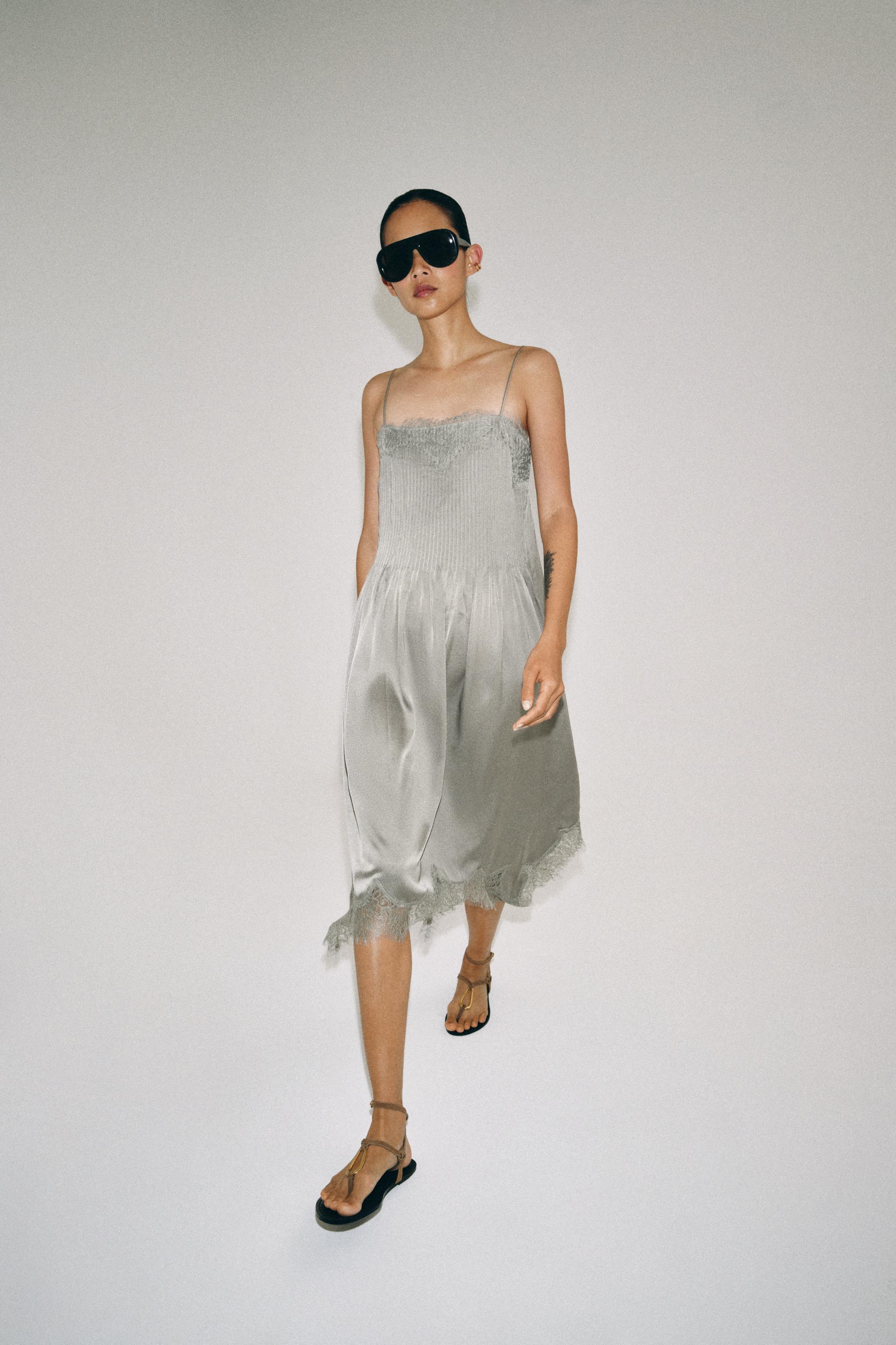 Zw Collection Lace Midi Dress