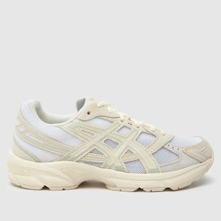 Asics Gel-1130 Trainers in White & Beige